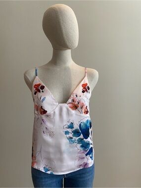Marciano Floral Satin Cami Top. Size S